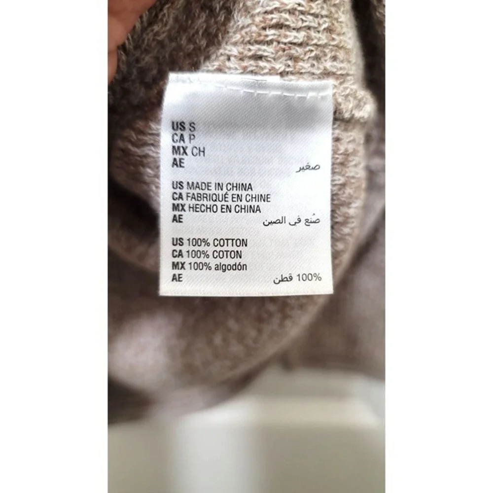 Karen Scott Womens Beige & White Striped Sweater Size S - Picture 7 of 8